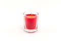 Candle in glass. Royalty Free Stock Photo