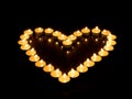 Candle hart Royalty Free Stock Photo