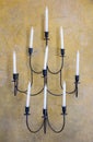Candle Holder on the Wall Royalty Free Stock Photo