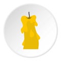 Candle icon circle Royalty Free Stock Photo