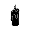 Candle icon vector. lighting illustration sign. Suppository symbol or logo.