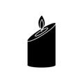 Candle icon vector. lighting illustration sign. Suppository symbol or logo.