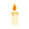 Candle icon vector. lighting illustration sign. Suppository symbol or logo.