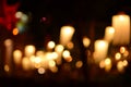 Candle light bokeh abstract light background