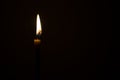 Candle light in the dark Royalty Free Stock Photo