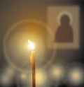 Candle light icon Royalty Free Stock Photo