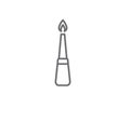 Candle Lighter Line Icon Royalty Free Stock Photo