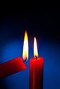 Candle is lit Royalty Free Stock Photo