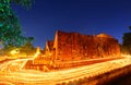 Candle lit of makha bucha day