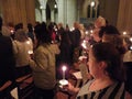 Candle Lit Prayer to Stop Gun Violence at the National Cathedral Royalty Free Stock Photo