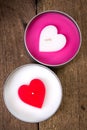 Candle love shape