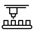 Candle making icon outline vector. Factory workshop