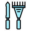 Candle making line icon vector flat Royalty Free Stock Photo