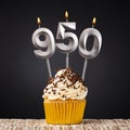 Candle number 950 - Number of followers or likes Royalty Free Stock Photo