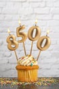 Candle number 8500 - Number of followers or likes Royalty Free Stock Photo