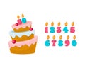 candle numbers for cake.