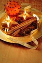 Candle plate Royalty Free Stock Photo