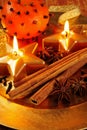 Candle plate Royalty Free Stock Photo