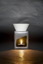 Candle-powered oil burner Royalty Free Stock Photo