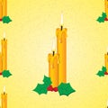 Candle seamless pattern Royalty Free Stock Photo