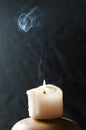 Candle smoke Royalty Free Stock Photo