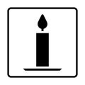 Candle solid Icon. Social media sign icons. Vector illustration isolated for graphic and web design