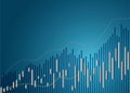 Candle stick graph chart of stock market investment trading, Bullish point, Bearish point. Candle stick graph chart of stock.