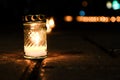 Candle on the street