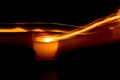 Candle trace dark background abstract