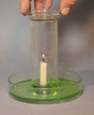 Candle uses Oxygen 1 Royalty Free Stock Photo