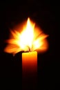 Candle in the wind Royalty Free Stock Photo