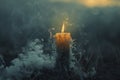 Candle in the Wind Royalty Free Stock Photo