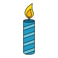 candle year isolated icon