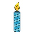 candle year isolated icon