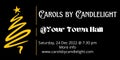 Carols by Candlelight Vector, with black background