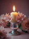 Candlelight serenity with floral display