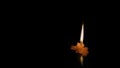 The candlelight that is about to close, everything will darken. Royalty Free Stock Photo