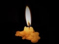 The candlelight that is about to close, everything will darken. Royalty Free Stock Photo