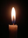 Candlelighting, in the dark Royalty Free Stock Photo