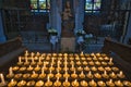 Candles at altar of the Minster, Konstanz, Baden-Wurttemberg