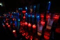 Candles at altar, Santa Maria de Montserrat Abbey, Spain