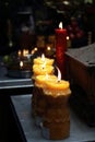 Candles on alter, Pagoda Chua Min Huong, Ho Chi Minh City