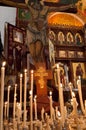 Candles in an Australian Orthodox church Royalty Free Stock Photo