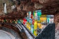 Candles on the Ave Maria Path at Montserrat Monastery, Spain