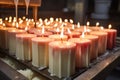 candles being extricated from their moulds after solidifying Royalty Free Stock Photo