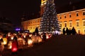 Candles burning after the death of the mayor in Warsaw