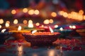 Candles burning on a table, suitable for various occasions Royalty Free Stock Photo