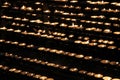 Candles burning in the temple for dead and memories Royalty Free Stock Photo