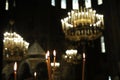 Candles in Cathedral, Sofia, Bulgaria Royalty Free Stock Photo