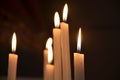 Candles in church Royalty Free Stock Photo